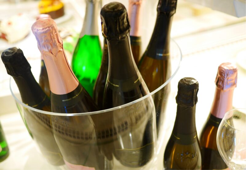 シャンパンボトル テイスティング