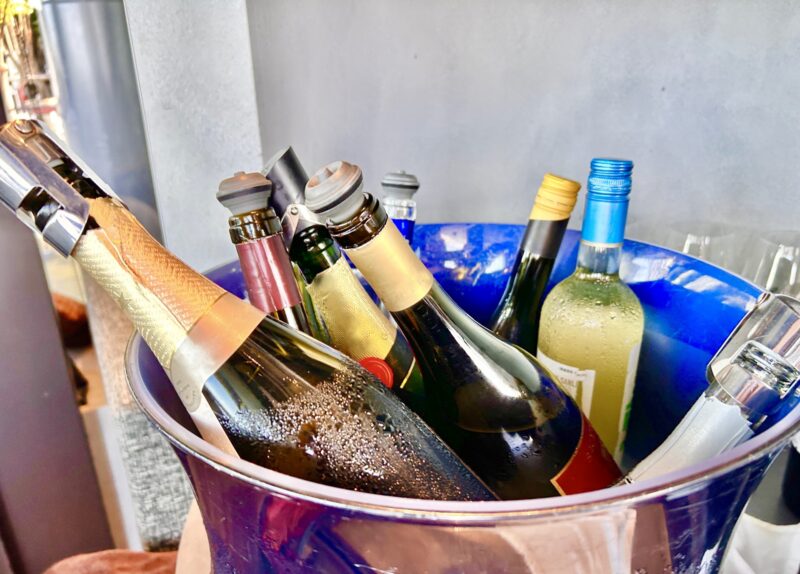 冷えたシャンパン