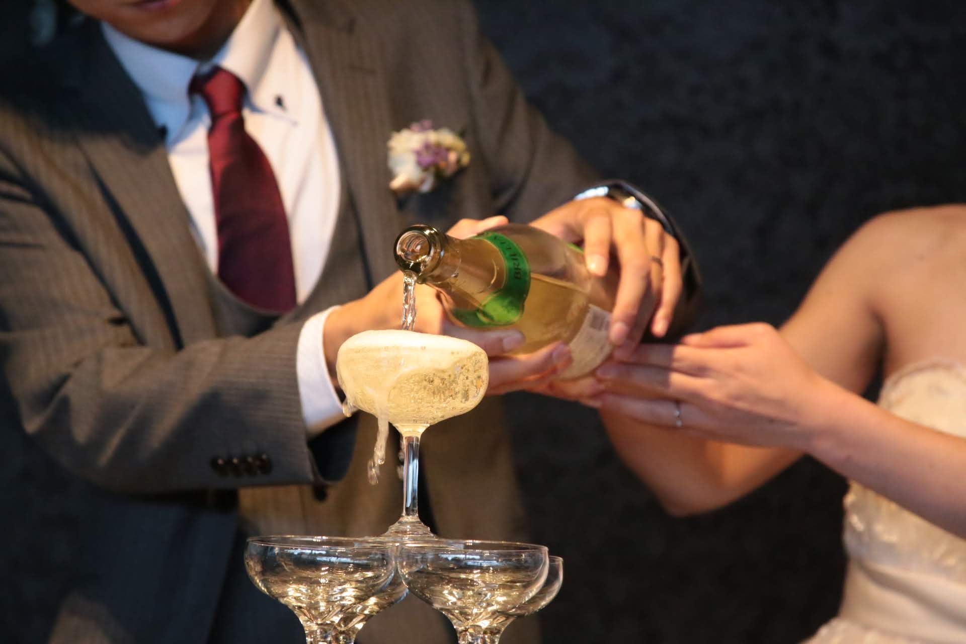 シャンパンタワー