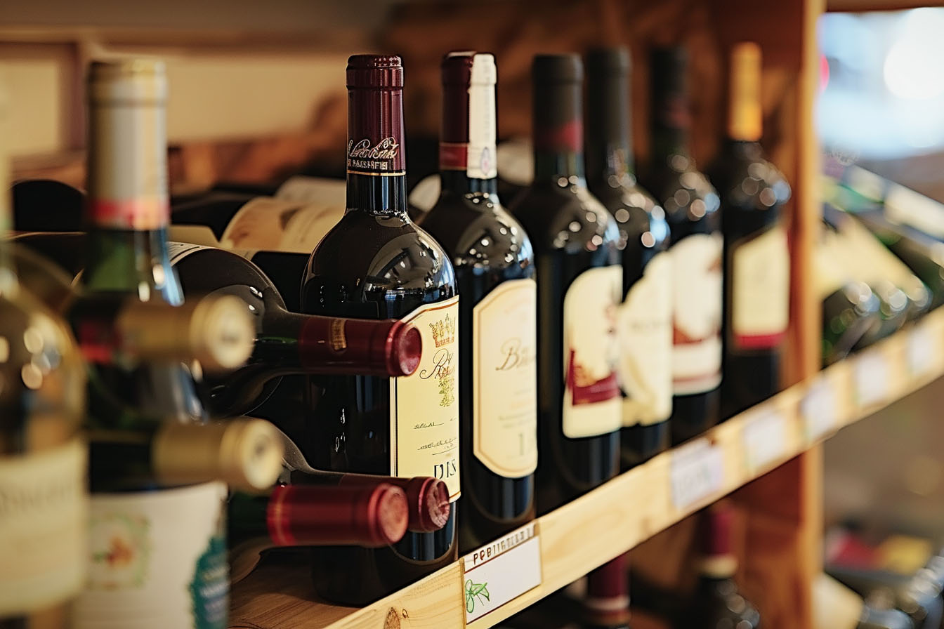 ワインの売り場、ワイン倉庫